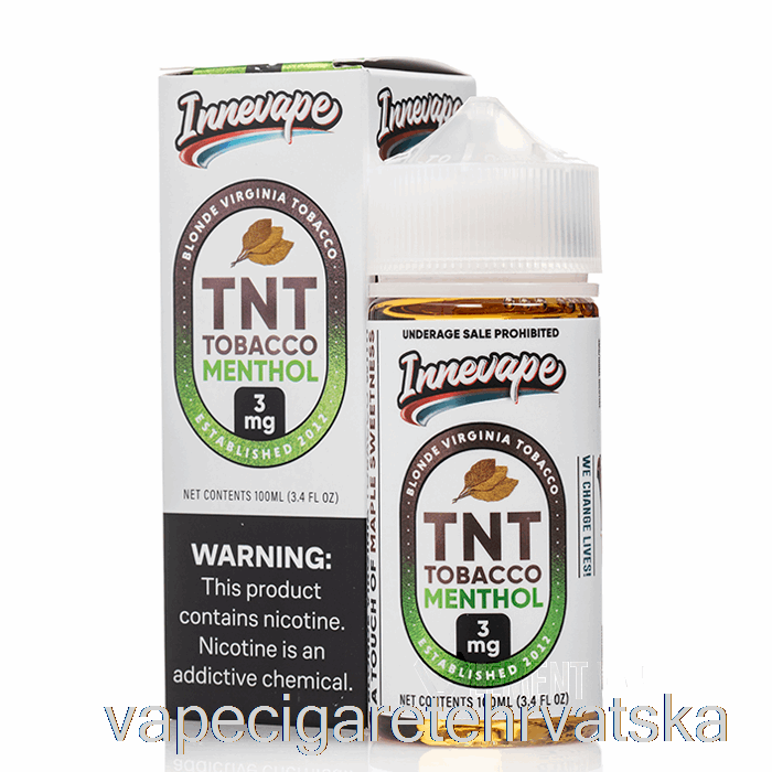 Vape Hrvatska Tnt Tobacco Mentol - Innevape E-tekućine - 100ml 0mg
